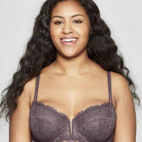 UNLINED BALCONETTE BRA BURGUNDY 34DDD - Picture 3 of 8